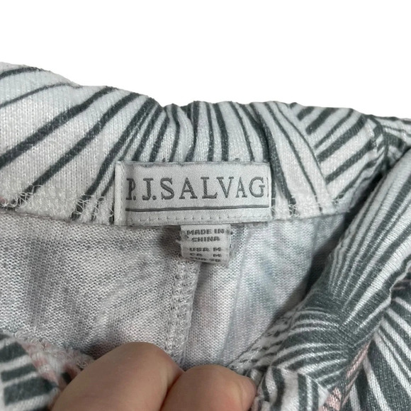 PJ Salvage Women’s Geo Palm Pajama Shorts in Pink Clay Size M - Picture 10 of 12